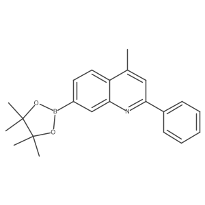 4-Methyl-2-phenyl-7-(4,4,5,5-tetramethyl-1,3,2-dioxaborolan-2-yl)quinoline Structure