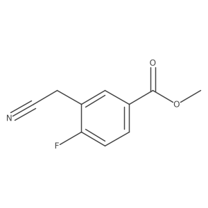 Methyl 3-(cyanomethyl)-4-fluorobenzoate Structure