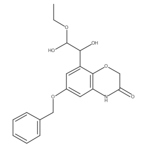 6-benzyloxy-8-(2-ethoxy-1,2-dihydroxy-ethyl)-4H-benzo[1,4]oxazin-3-one结构式