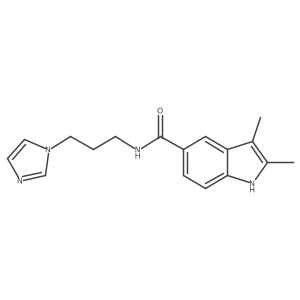 N-[3-(1H-imidazol-1-yl)propyl]-2,3-dimethyl-1H-indole-5-carboxamide Structure