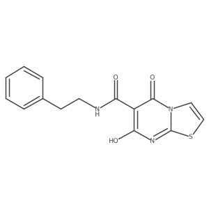 7-hydroxy-5-oxo-N-phenethyl-5H-thiazolo[3,2-a]pyrimidine-6-carboxamide Structure