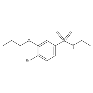 [(4-Bromo-3-propoxyphenyl)sulfonyl]ethylamine Structure