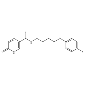 N-[4-(4-Fluorophenoxy)butyl]-1,6-dihydro-6-oxo-3-pyridinecarboxamide Structure