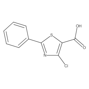 5-Thiazolecarboxylic acid, 4-chloro-2-phenyl-结构式