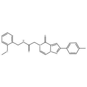 N-(2-methoxybenzyl)-2-[2-(4-methylphenyl)-4-oxopyrazolo[1,5-a]pyrazin-5(4H)-yl]acetamide结构式