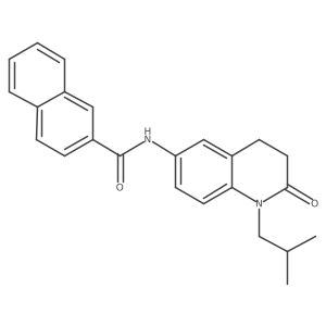 N-(1-isobutyl-2-oxo-1,2,3,4-tetrahydroquinolin-6-yl)-2-naphthamide结构式