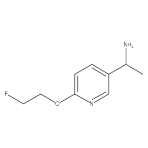 1-[6-(2-Fluoroethoxy)pyridin-3-yl]ethanamine结构式
