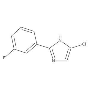 5-Chloro-2-(3-fluorophenyl)-1H-imidazole结构式