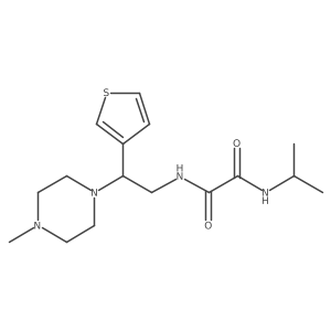 N1-isopropyl-N2-(2-(4-methylpiperazin-1-yl)-2-(thiophen-3-yl)ethyl)oxalamide结构式