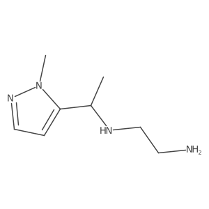 N1-[1-(1-Methyl-1H-pyrazol-5-yl)ethyl]-1,2-ethanediamine Structure