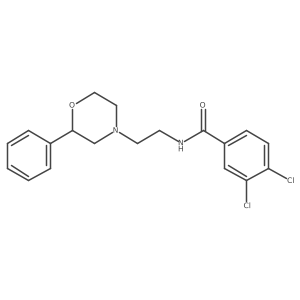 3,4-dichloro-N-(2-(2-phenylmorpholino)ethyl)benzamide结构式