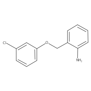 2-((3-Chlorophenoxy)methyl)aniline结构式