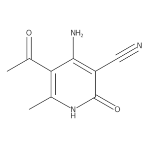 5-acetyl-4-amino-6-methyl-2-oxo-1H-pyridine-3-carbonitrile Structure