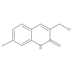3-(Chloromethyl)-7-fluoro-1,2-dihydroquinolin-2-one结构式