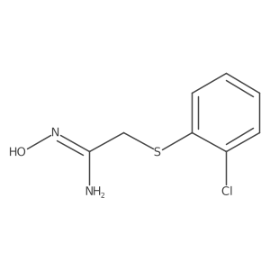 2-[(2-Chlorophenyl)sulfanyl]-N'-hydroxyethanimidamide Structure