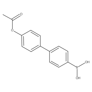 B-[4'-(acetyloxy)[1,1'-biphenyl]-4-yl]boronic acid Structure