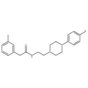 N-(2-(4-(4-fluorophenyl)piperazin-1-yl)ethyl)-2-(m-tolyl)acetamide结构式