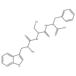 (S)-2-((S)-2-((S)-2-Amino-3-(1H-indol-3-yl)propanamido)-3-hydroxypropanamido)-3-phenylpropanoic acid结构式