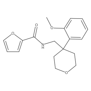 N-((4-(2-methoxyphenyl)tetrahydro-2H-pyran-4-yl)methyl)furan-2-carboxamide Structure