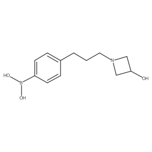 B-[4-[3-(3-Hydroxy-1-azetidinyl)propyl]phenyl]boronic acid Structure