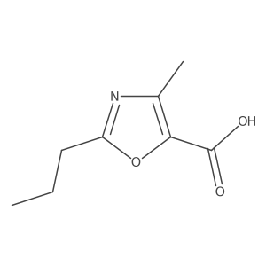 4-Methyl-2-propyl-1,3-oxazole-5-carboxylic acid Structure