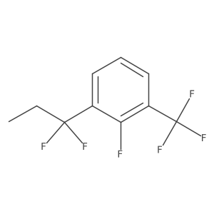 1-(1,1-Difluoropropyl)-2-fluoro-3-(trifluoromethyl)benzene Structure