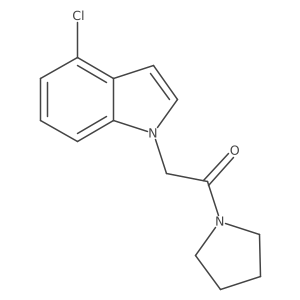 4-chloro-1-[2-oxo-2-(1-pyrrolidinyl)ethyl]-1H-indole结构式