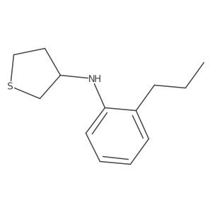 N-(2-propylphenyl)thiolan-3-amine结构式