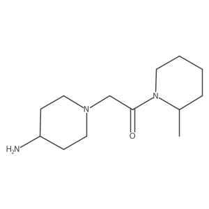 2-(4-Aminopiperidin-1-yl)-1-(2-methylpiperidin-1-yl)ethan-1-one结构式