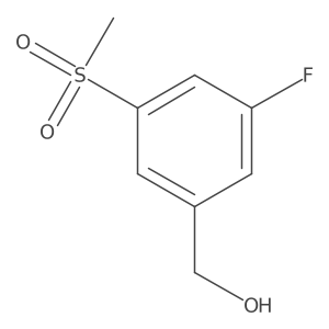 (3-Fluoro-5-(methylsulfonyl)phenyl)methanol Structure