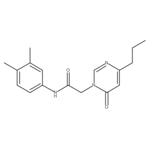 N-(3,4-dimethylphenyl)-2-(6-oxo-4-propylpyrimidin-1(6H)-yl)acetamide结构式