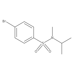 4-Bromo-N-methyl-N-(1-methylethyl)benzenesulfonamide结构式