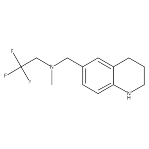 1,2,3,4-Tetrahydro-N-methyl-N-(2,2,2-trifluoroethyl)-6-quinolinemethanamine Structure