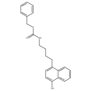 Benzyl 4-(4-Hydroxynaphthalen-1-yl)butylcarbamate Structure