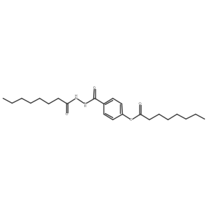 4-[(1-Oxooctyl)oxy]benzoic acid 2-(1-oxooctyl)hydrazide结构式