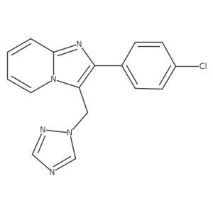3-((1H-1,2,4-triazol-1-yl)methyl)-2-(4-chlorophenyl)imidazo[1,2-a]pyridine Structure