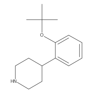 4-[2-(1,1-Dimethylethoxy)phenyl]piperidine Structure