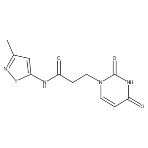 3-(2,4-dioxo-3,4-dihydropyrimidin-1(2H)-yl)-N-(3-methylisothiazol-5-yl)propanamide Structure