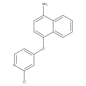 4-(2-Chloropyridin-4-yloxy)naphthalen-1-amine Structure