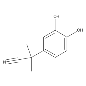 2-(3,4-Dihydroxyphenyl)-2-methylpropanenitrile Structure