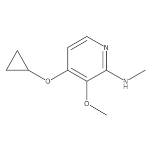 4-Cyclopropoxy-3-methoxy-N-methylpyridin-2-amine结构式