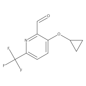 3-Cyclopropoxy-6-(trifluoromethyl)picolinaldehyde Structure