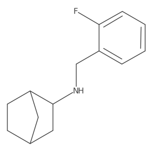 N-[(2-Fluorophenyl)methyl]bicyclo[2.2.1]heptan-2-amine结构式