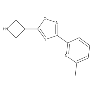 2-[5-(Azetidin-3-yl)-1,2,4-oxadiazol-3-yl]-6-methylpyridine结构式