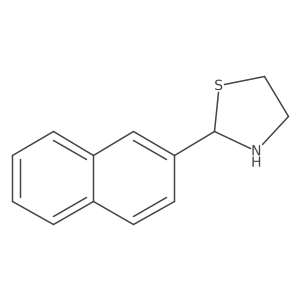 2-(Naphthalen-2-yl)thiazolidine结构式