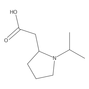 2-(1-Isopropylpyrrolidin-2-yl)acetic acid Structure