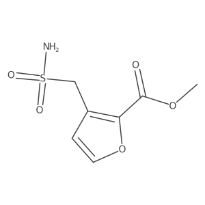 Methyl 3-(sulfamoylmethyl)furan-2-carboxylate结构式