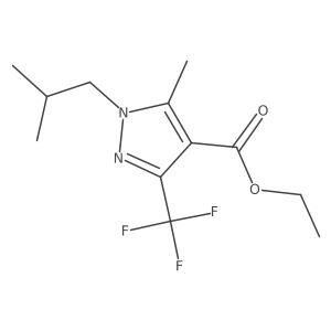 Ethyl 1-isobutyl-5-methyl-3-(trifluoromethyl)-1H-pyrazole-4-carboxylate Structure