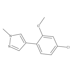 4-(4-Chloro-2-methoxyphenyl)-1-methylpyrazole Structure