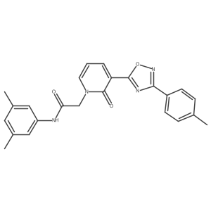 N-(3,5-dimethylphenyl)-2-[3-[3-(4-methylphenyl)-1,2,4-oxadiazol-5-yl]-2-oxopyridin-1(2H)-yl]acetamide结构式